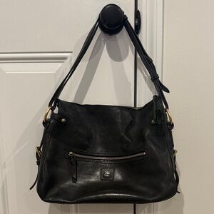 Black Leather Shoulder Bag